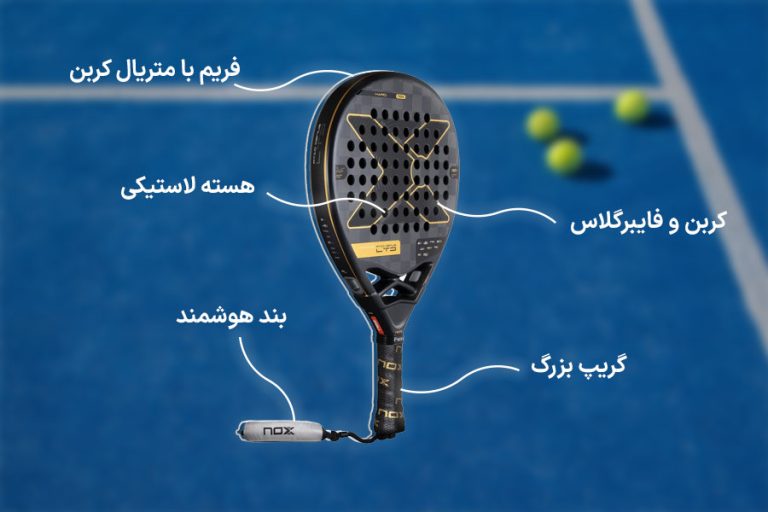 راهنمای جامع انتخاب راکت پدل: فریم‌ها، مواد و نکات حرفه‌ای